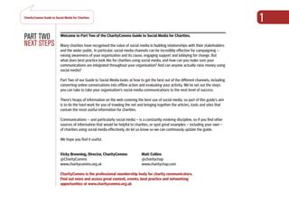 Social media for charities: beginner level .